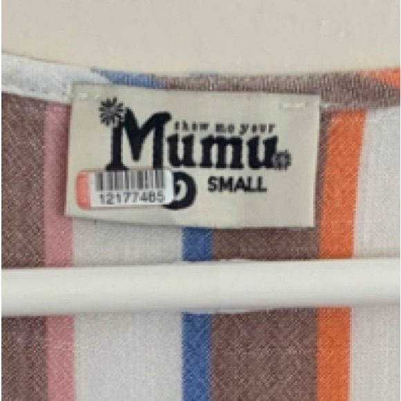 Show Me Your Mumu Val Striped Wide Leg Tie Front Jumpsuit Size Small - Picture 10 of 12